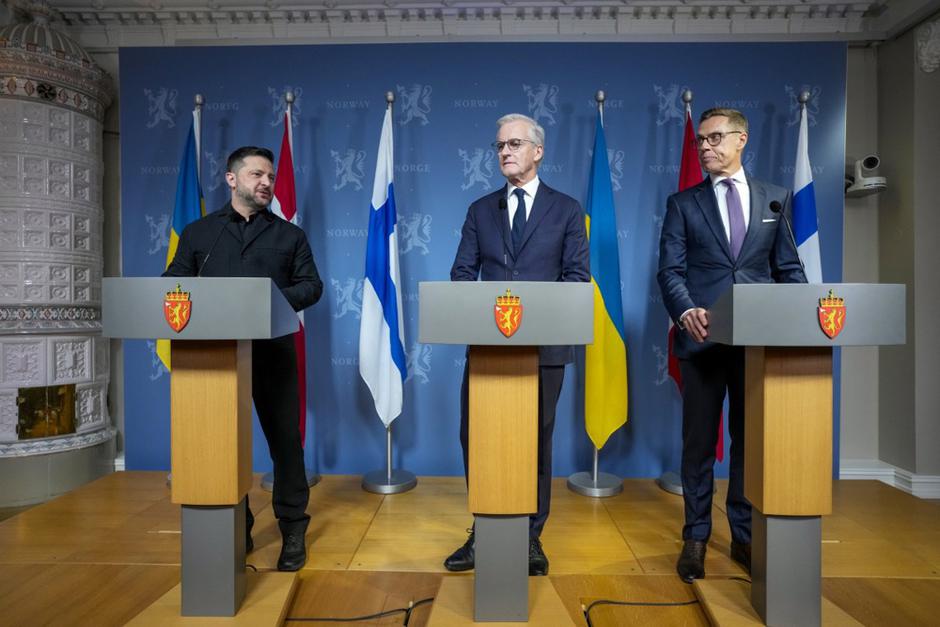 Volodimir Zelenski Jonas Gahr Støre Alexander Stubb | Avtor: Epa