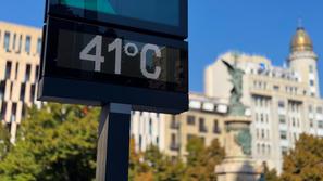 vročinski val termometer Zaragoza