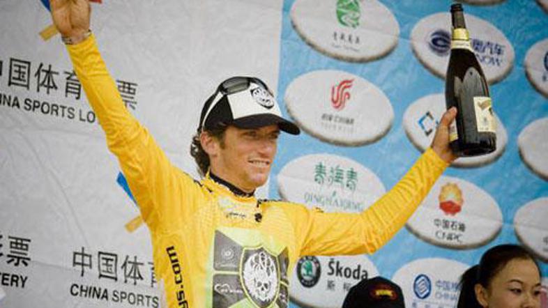 Tyler Hamilton se je veselil končne zmage na dirki Qinghai Lake.