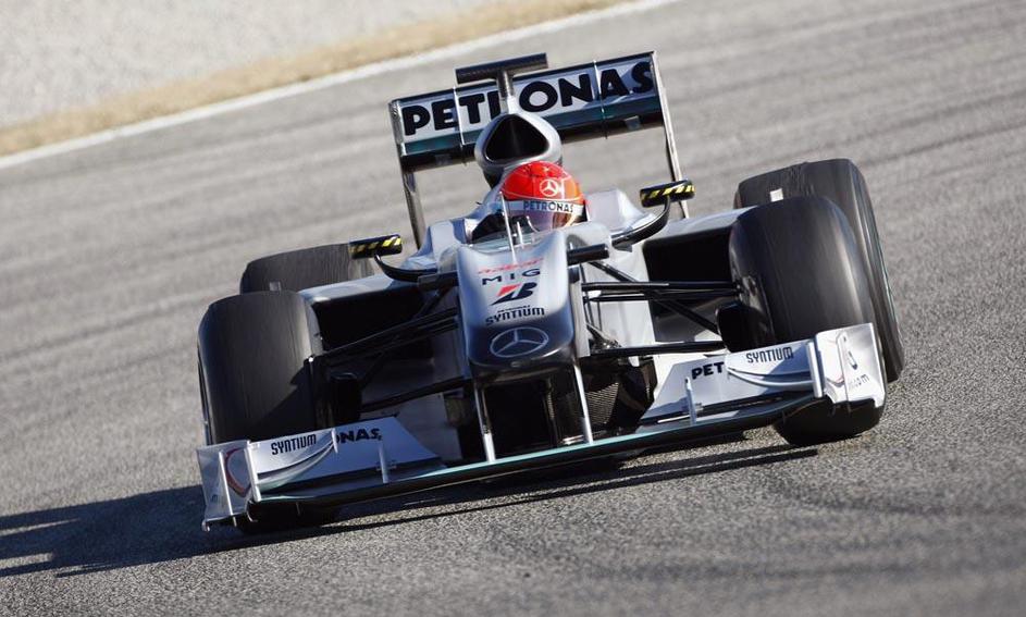 testiranja Valencia 2010 Mercedes Schumacher