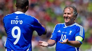 Eto'o Zico München olimpijski stadion tekma zvezd prijateljska