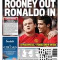 Rooney Ronaldo Manchester United Real Madrid Daily Mail naslovnica Ferguson