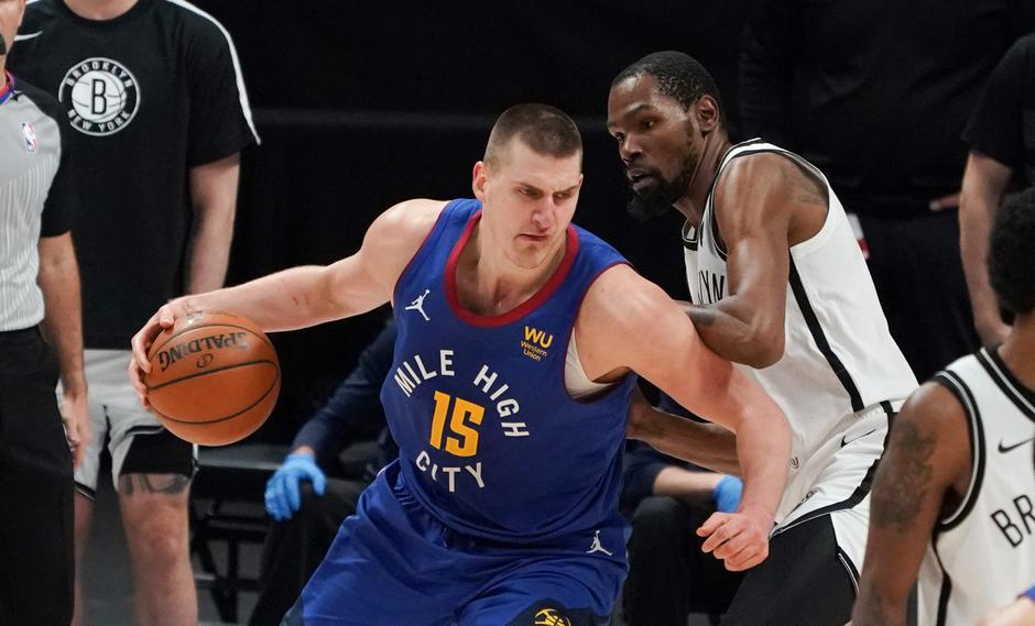 Nikola Jokić Kevin Durant Nuggets Nets | Avtor: Profimedia