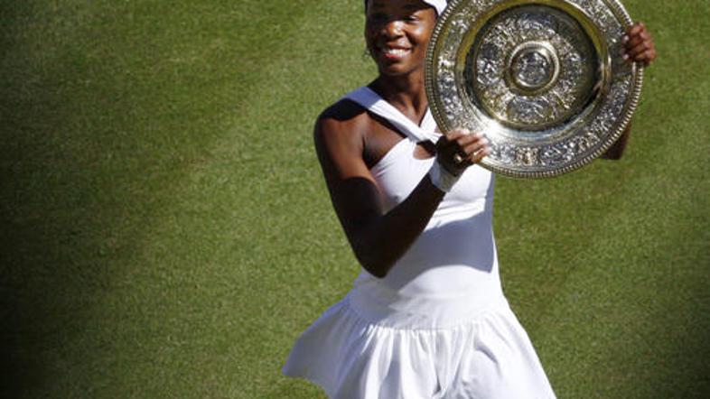 Venus Williams se je letos manj očitno veselila zmage v finalu Wimbledona.