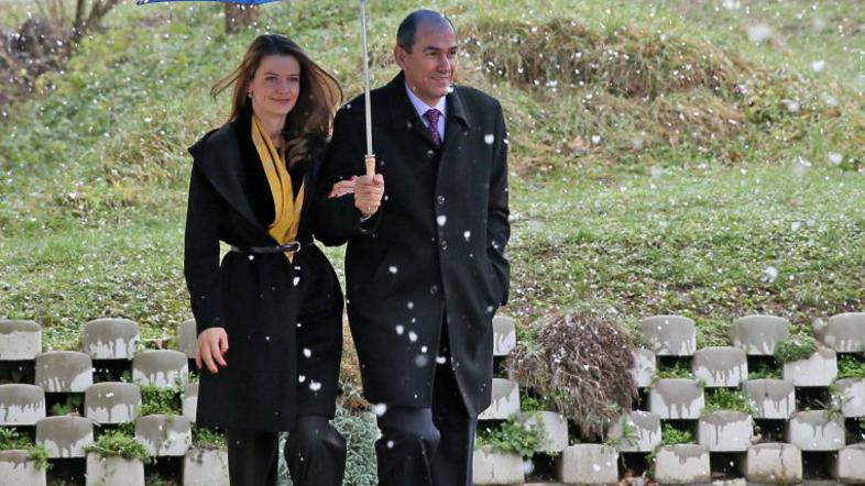 Janez Janša in Urška Bačovnik Janša