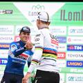 Remco Evenepoel in Tadej Pogačar