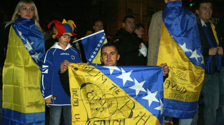 Navijači BiH so kratili spanec Portugalcem. Foto: Reuters