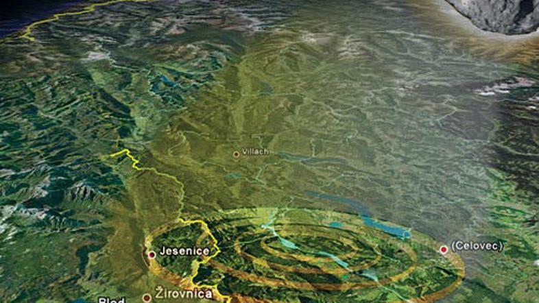 Meteorit naj bi padel 9. aprila.