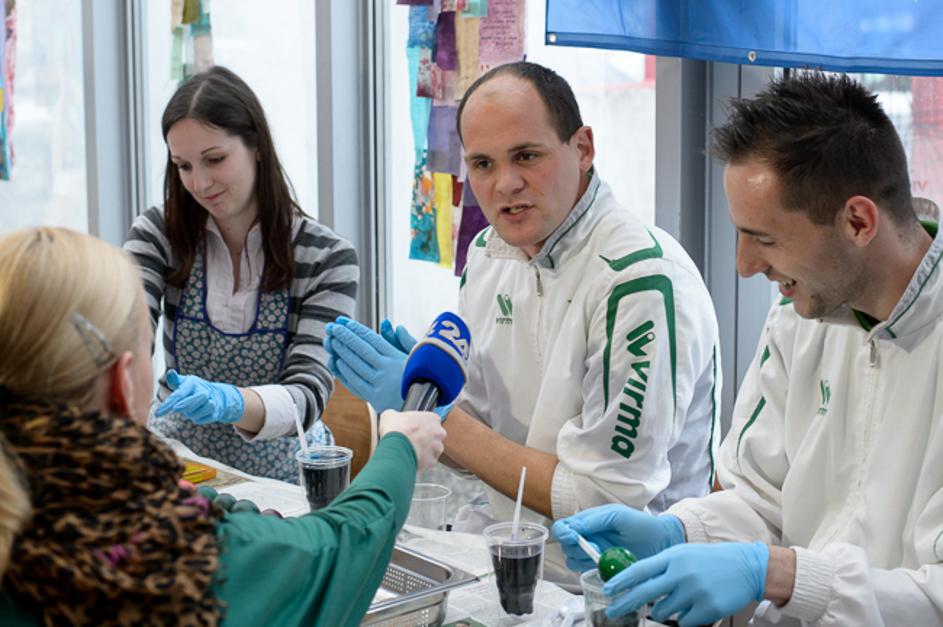 Zarifović Djermanović Đermanović Olimpija Ljubljana pirhi jajca velika noč