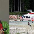 Ponesrečeni zdravnik Fabrizio Spaziani in helikoppter reševalne službe Suem.