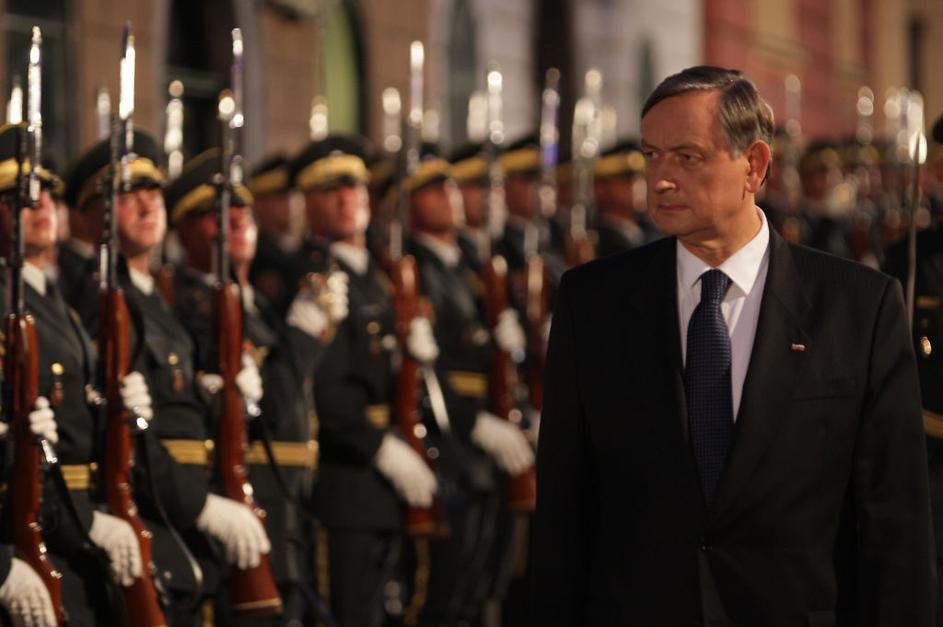 Predsednik Danilo Türk na državni proslavi ob dnevu državnosti.