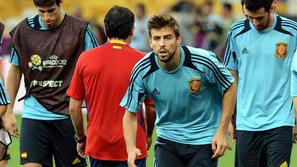 Pique Italija Španija finale trening Kijev Euro 2012