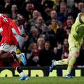 Nani na tekmi s Tottenhamom. (Foto: Reuters)