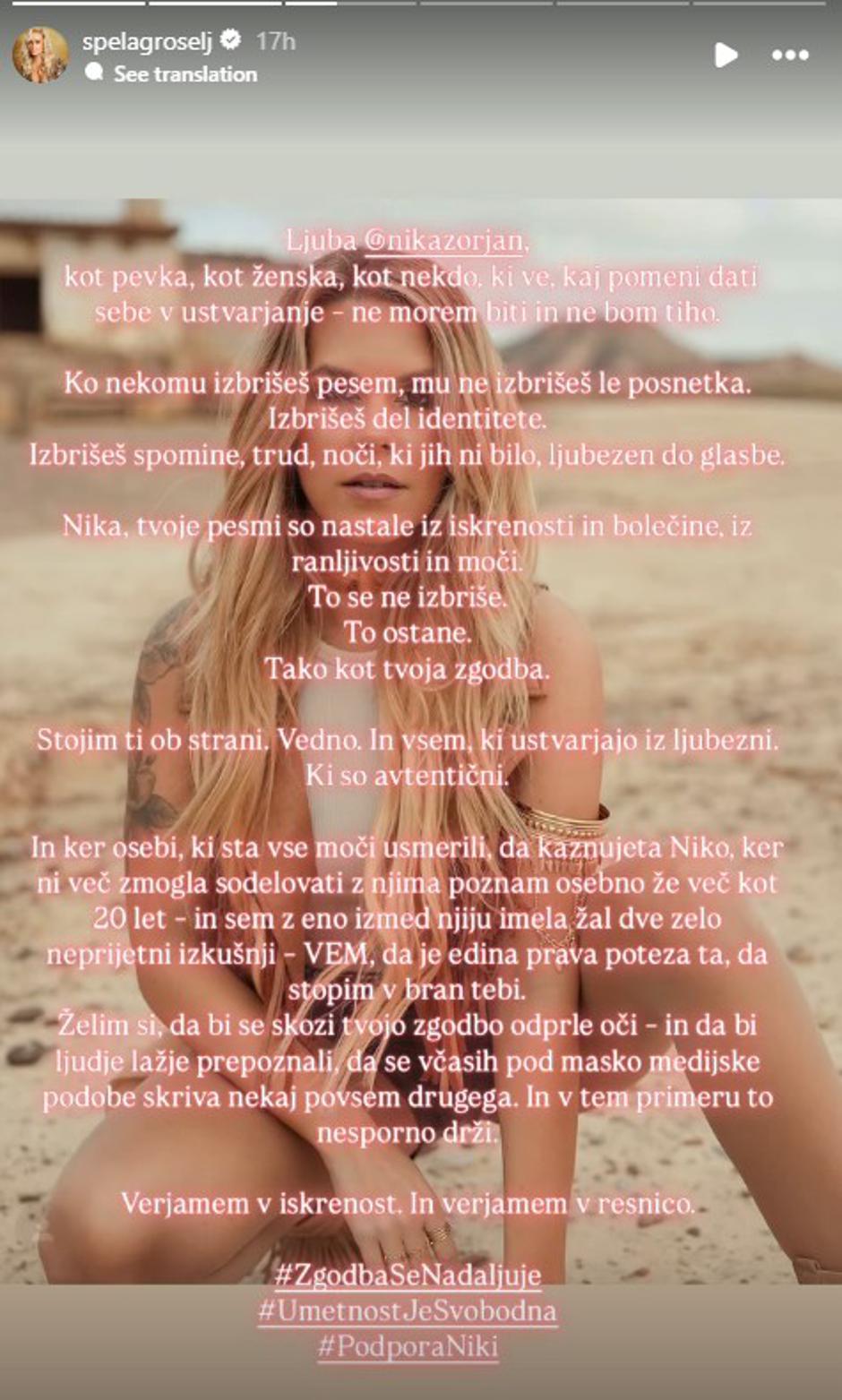 Nika Zorjan | Avtor: instagram