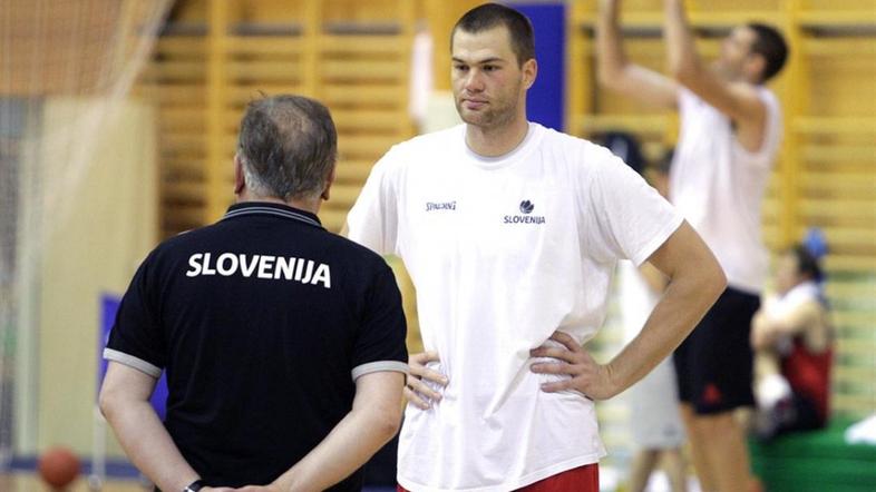 slovenija slokar košarkarska repezentanca trening