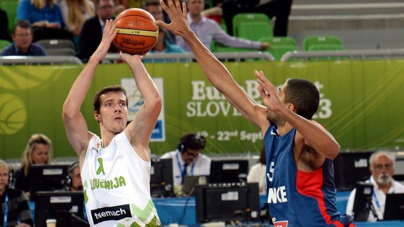 Slovenija Francija EuroBasket četrtfinale Stožice Ljubljana Dragić Batum