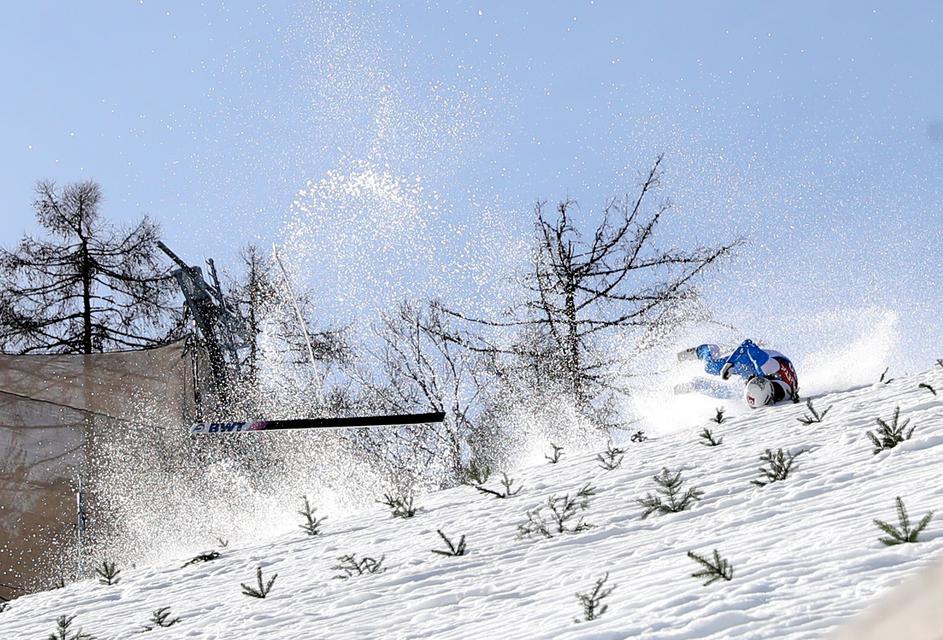 Daniel Andre Tande Planica padec