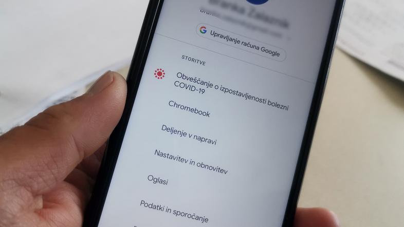 Google aplikacija za spremljanje okužb covid-19