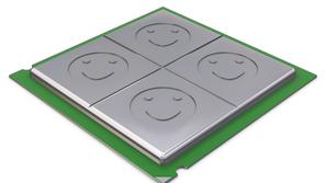 Štirijedrni procesor. Slika je simbolična.