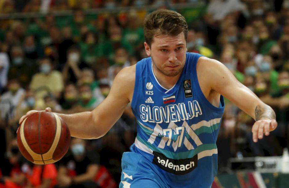 Slovenija Litva košarka reprezentanca Luka Dončič | Avtor: Epa