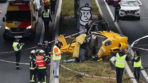 Helikopter na madridski obvoznici