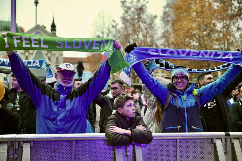 sprejem nogometašev