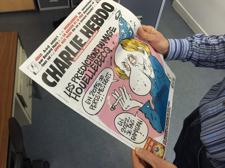 Naslovnica satiričnega tednika Charlie Hebdo