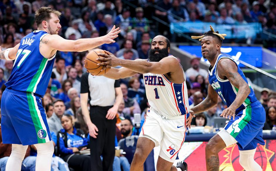 Luka Dončić in James Harden | Avtor: Profimedia