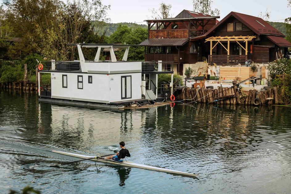 plavajoče hiške na Ljubljanici