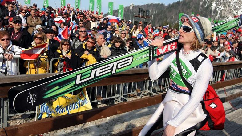 Planica poleti SP 2010 petek Evensen