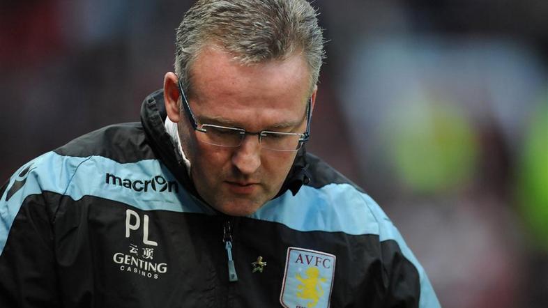 Lambert Manchester United Aston Villa Premier League Anglija liga prvenstvo