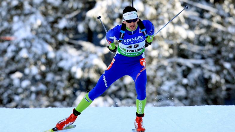 sport 18.12.10 Jakov Fak, svetvni poklal v biatlonu, sprint 10 km, pokljuka, fot