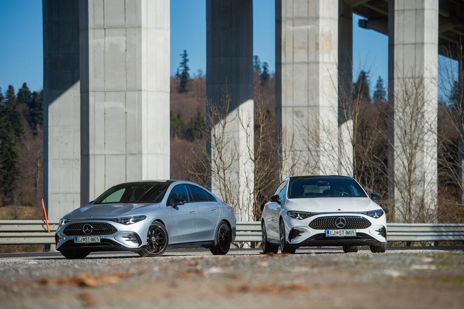 Primerjava: Mercedes-Benz CLA, hibrid in elektrika | Avtor: Anže Petkovšek
