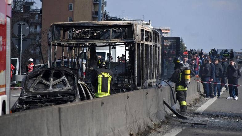 Ugrabljen avtobus otroci Italija Milan