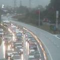 Zastoj v smeri predora Karavanke.