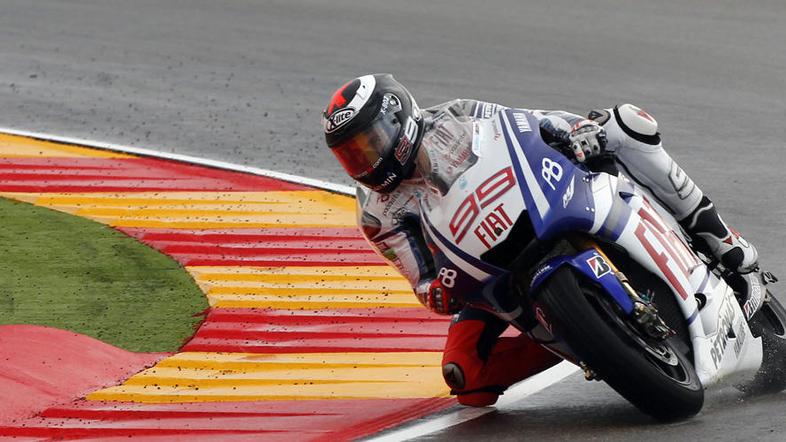 Jorge Lorenzo se je na VN Aragonije pritoževal nad nizko končno hitrostjo in tra