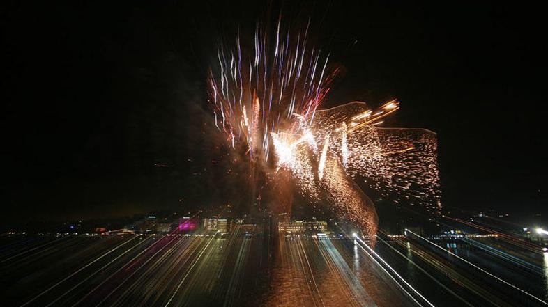 ognjemet, Portorož, novo leto