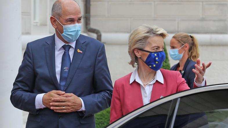 Slovenija predsedovanje EU Janez Janša Ursula von der Leyen