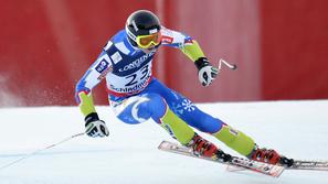 sport 11.02.13. Klemen Kosi, slovenski smucar, Klemen Kosi of Slovenia speeds do