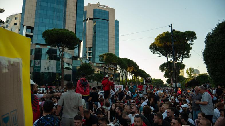 Protest v Albaniji
