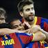 Pedro Rodriguez Gerard Pique Daniel Dani Alves Xavi Hernandez gol zadetek veselj