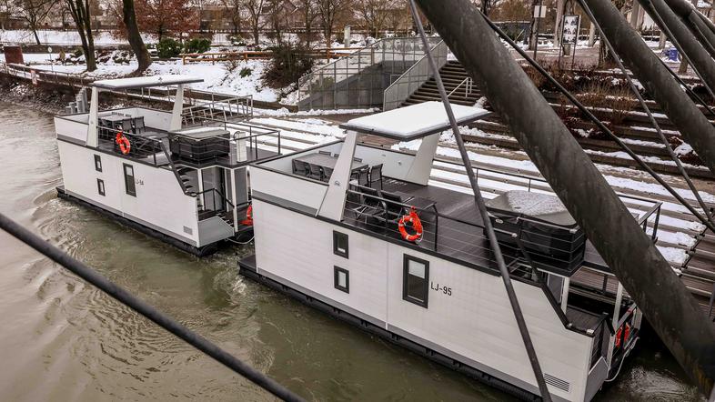 plavajoče hiške na Ljubljanici