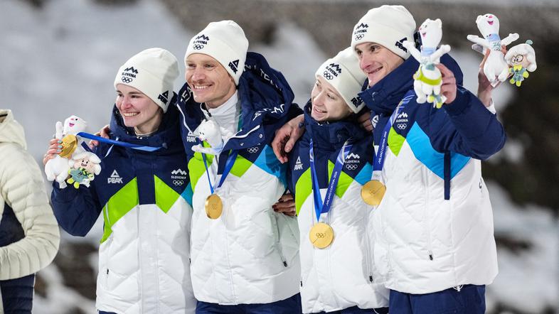 Slovenska mešana ekipa; olimpijska zlata medalja
