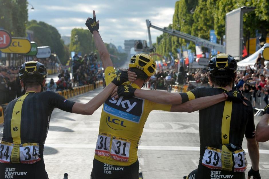 kolesarji tour de france froome sky team | Avtor: EPA