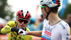 Tadej Pogačar in Jonas Vingegaard