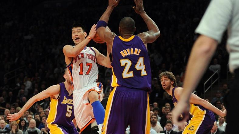 Lin Bryant Gasol New York Knicks Los Angeles Lakers NBA