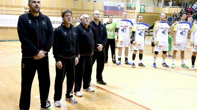 Denić Čotar himna Slovenija Makedonija rokomet prijateljska tekma dvorana Polaj 