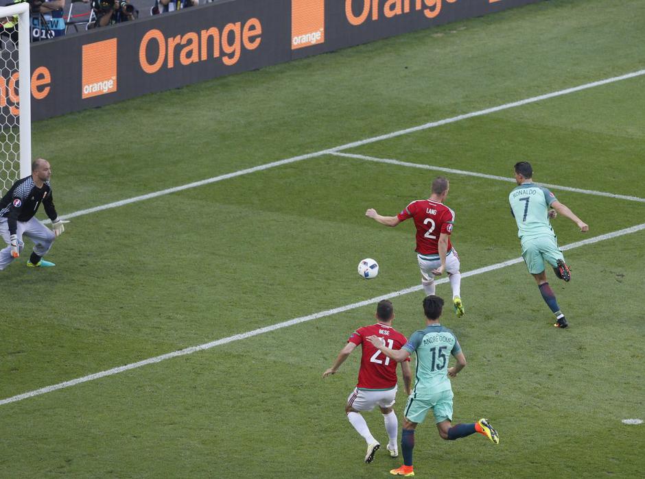 Cristiano Ronaldo Portugalska Madžarska Euro 2016  | Avtor: EPA