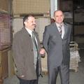 Andrej Kastelic (levo), predsednik nadzornega sveta Novolesa, ob Roku Barbiču, p