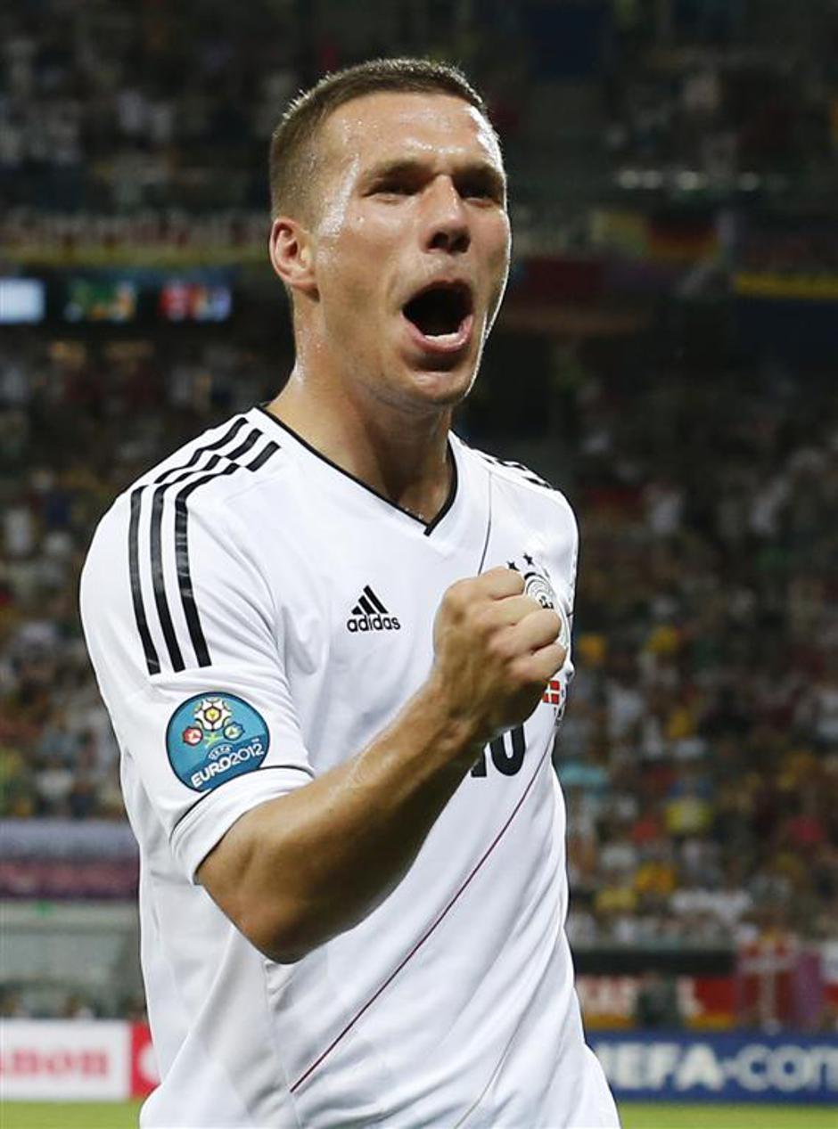 Podolski Nemčija Danska Lviv Euro 2012 | Avtor: EPA